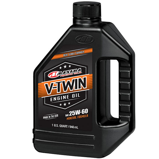 MAXIMA RACING OILS V-TWIN MINERAL 25W60 32 OZ EA Of 12 (30-15901-1) - Driven Powersports