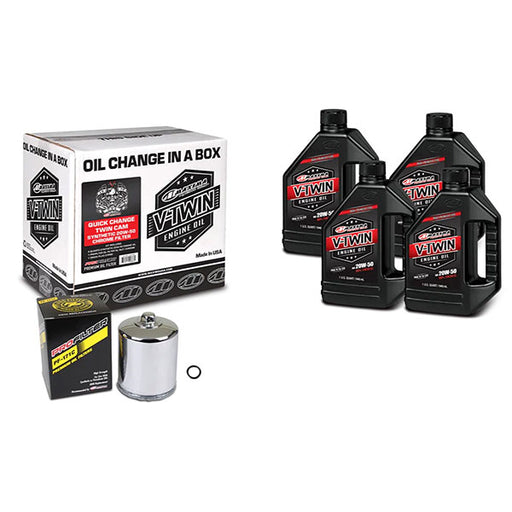 MAXIMA RACING OILS V-TWIN OIL QUICK CHANGE KIT (90-119014PC) - Driven Powersports