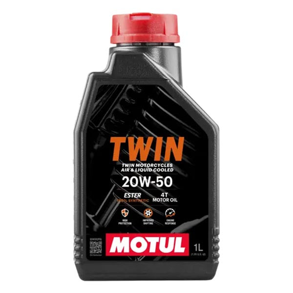 Motul TWIN MOTOR OIL 20W-50 (108061) - Driven Powersports