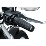 KURYAKYN 96-19 MODELS W/CABLES HEX GRIPS PN 5921 Steel/Black Application Shot - Driven Powersports