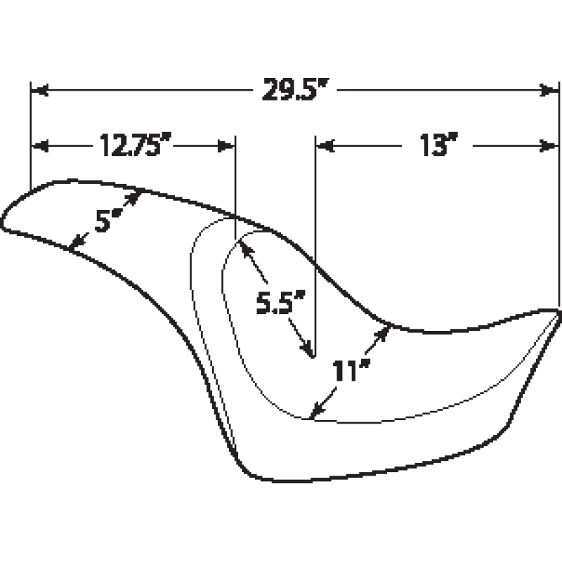 DRAG SPECIALTIES 00-05FXST/00-17 FLST SMTH PREDATOR SEAT Information - Driven Powersports