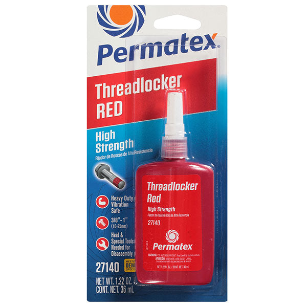 PERMATEX RED HIGH STRENGTH THREADLOCK 36mL - Driven Powersports