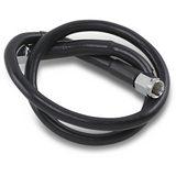 DRAG SPECIALTIES BLACK S/S BRAKE LINE 23" Front - Driven Powersports