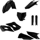 ACERBIS PLASTIC KIT HUSKY MX Black 16 Front - Driven Powersports