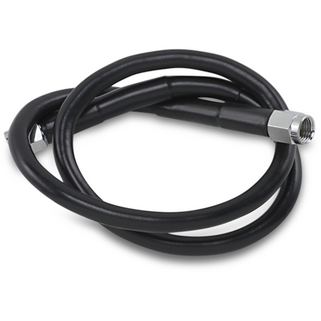 DRAG SPECIALTIES BLACK S/S BRAKE LINE 25" Front - Driven Powersports