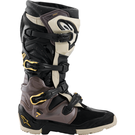 ALPINESTARS BOOT T7 END DS Black/Gray/Gold Right Side - Driven Powersports