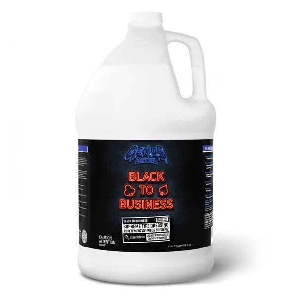 GENIUS DETAIL Black to Business Supreme Tire Dressing 4L - Driven Powersports