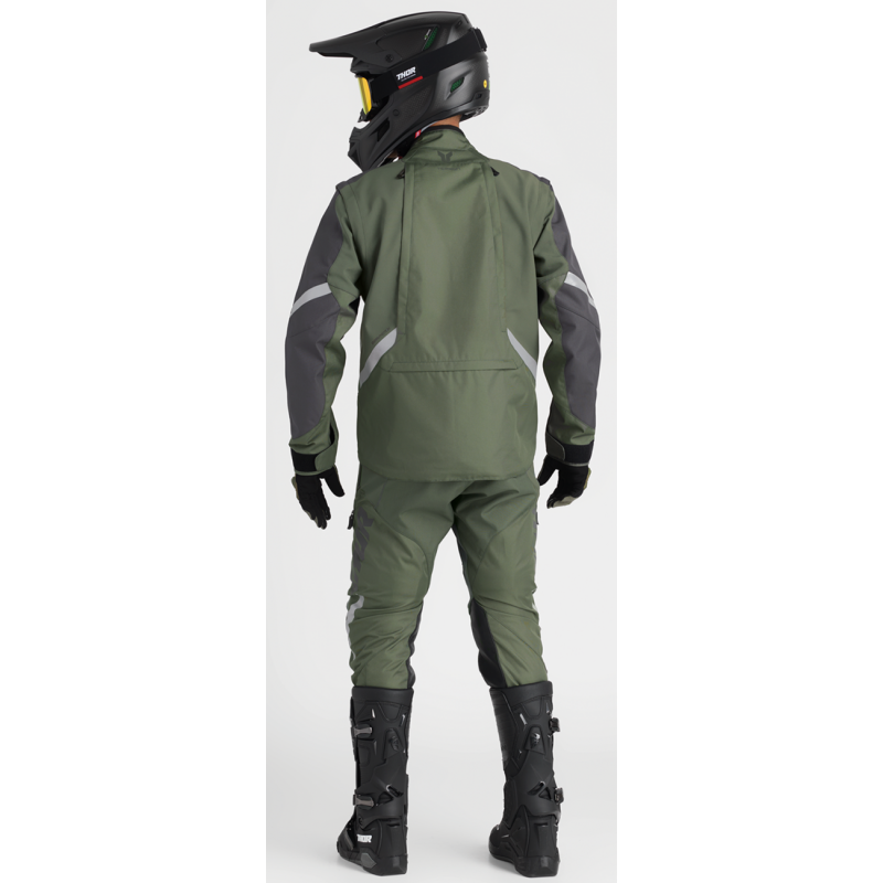 THOR JACKET TERRAIN Army/Charcoal Back - Driven Powersports