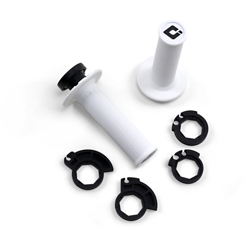 ODI MX V2 NO-WAFFLE White/Black Front - Driven Powersports