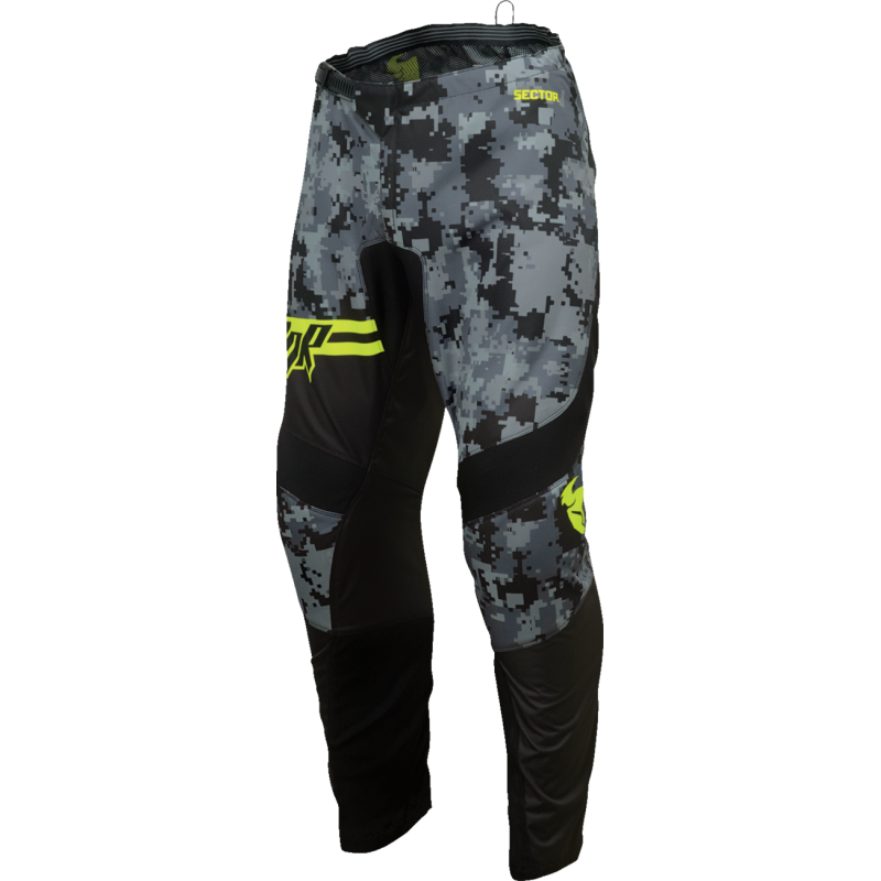 THOR PANT SCTR DIGI Black/Camo Front - Driven Powersports