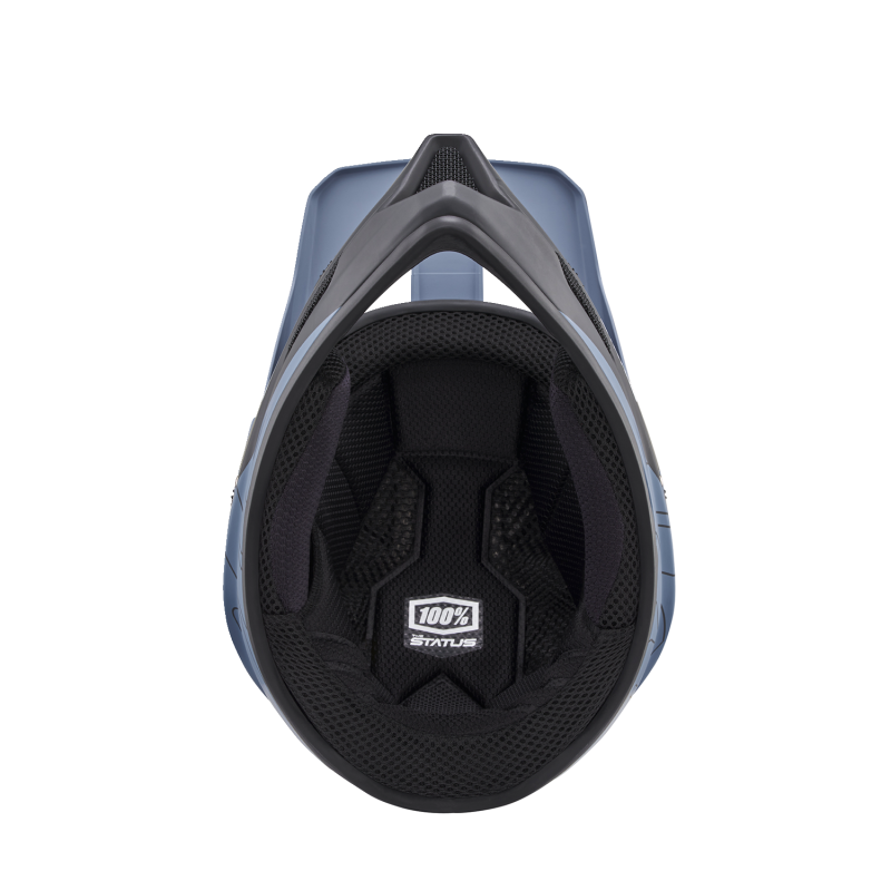 100% STATUS HELMET Drop/Steel Blue Bottom - Driven Powersports