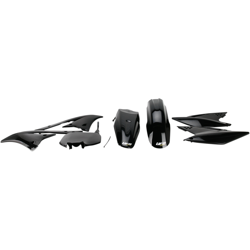 UFO KX250F 2008 BODY KIT Black 3/4 Front - Driven Powersports
