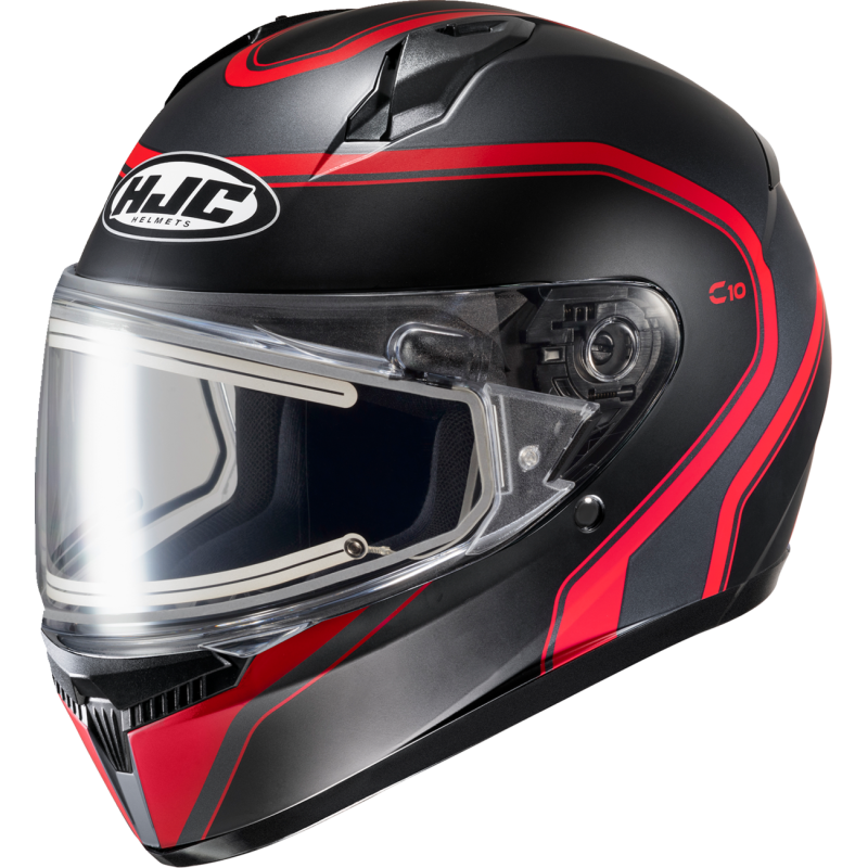 HJC C10 EC ELIE (MC-1SF) Semi Flat Black/Red Front - Driven Powersports
