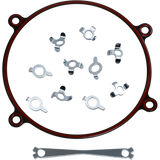 JAMES GASKET EVO/TC CRANKCASE SAVER &LOCK TABS KIT Front - Driven Powersports