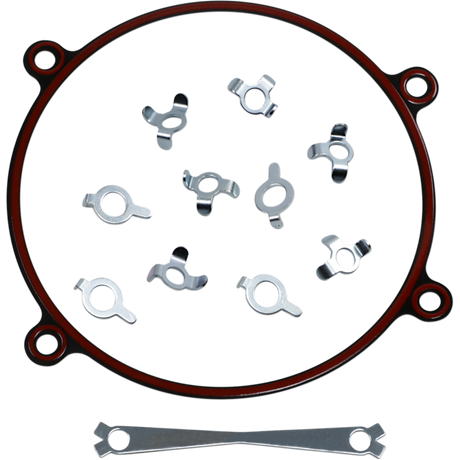 JAMES GASKET EVO/TC CRANKCASE SAVER &LOCK TABS KIT Front - Driven Powersports