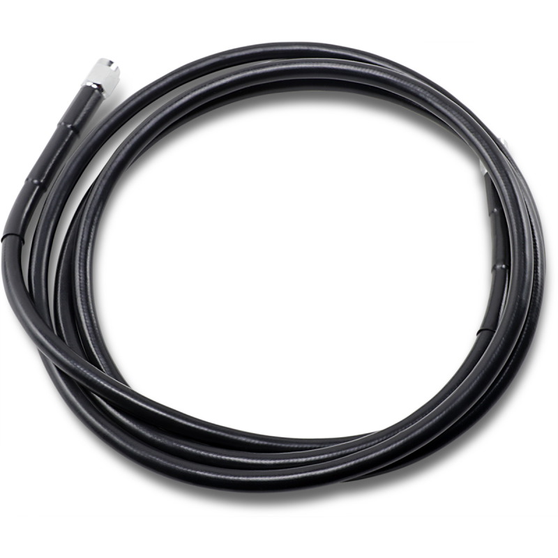 DRAG SPECIALTIES BLACK S/S BRAKE LINE 80" Front - Driven Powersports