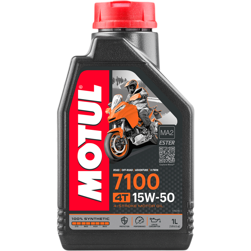 MOTUL (CS/12) 7100 15W50 4T 1L Front - Driven Powersports