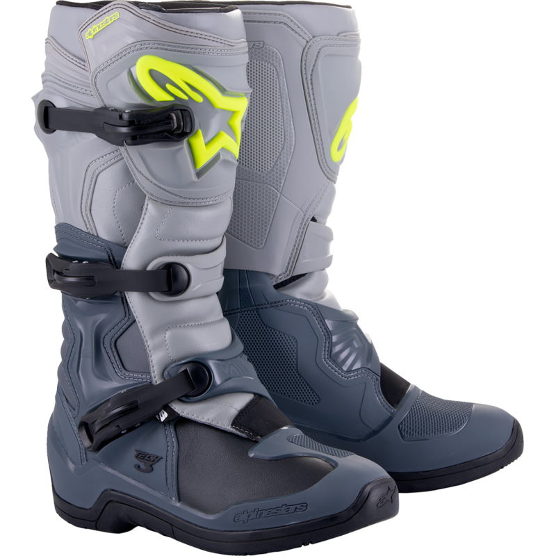 ALPINESTARS BOOT TECH3 Gray/Gray Front - Driven Powersports