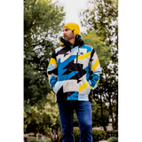 THOR JACKET TOUR BRAVE Blue/Yellow Lifestyle - Driven Powersports