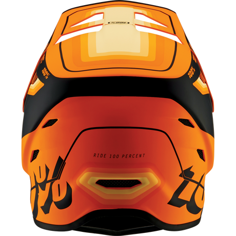100% STATUS HELMET Topenga Orange/Black Back - Driven Powersports
