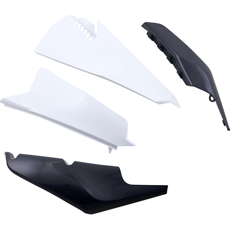 ACERBIS PANEL SIDE VENT HUS White/Green Front - Driven Powersports