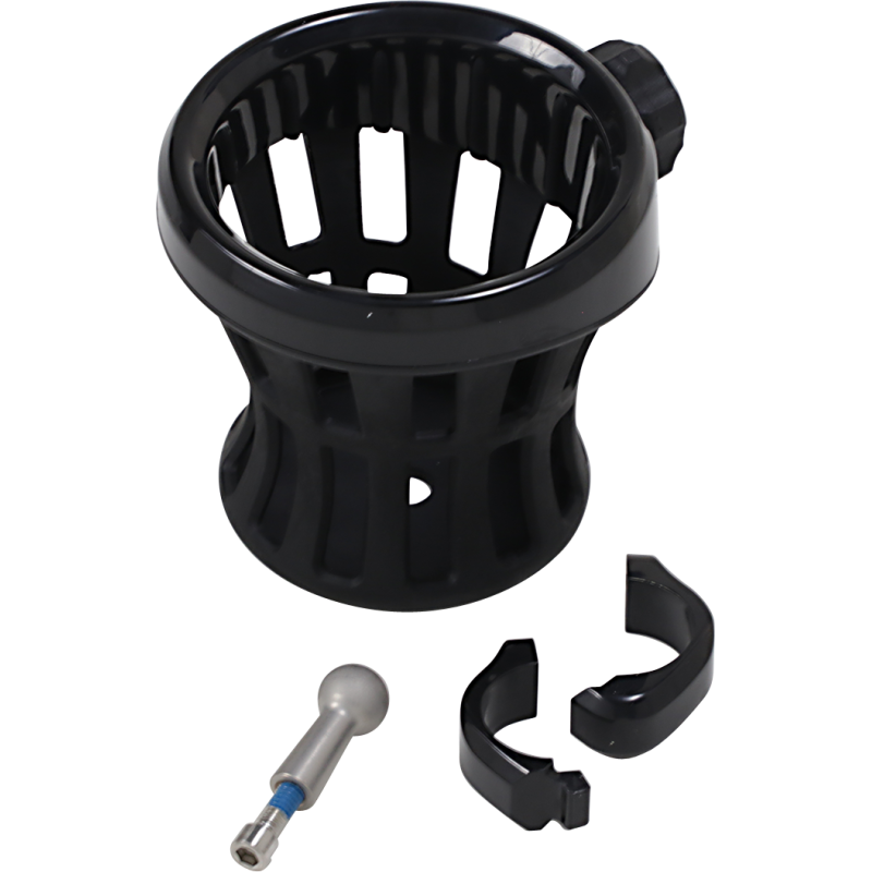 CIRO LLC HOLDER DRINK 1-1/4 Black Front - Driven Powersports