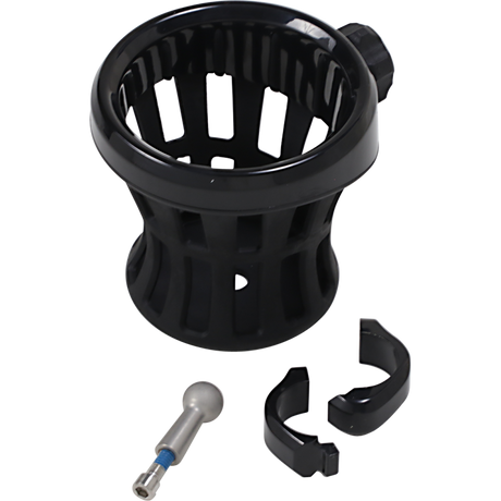 CIRO LLC HOLDER DRINK 1-1/4 Black Front - Driven Powersports