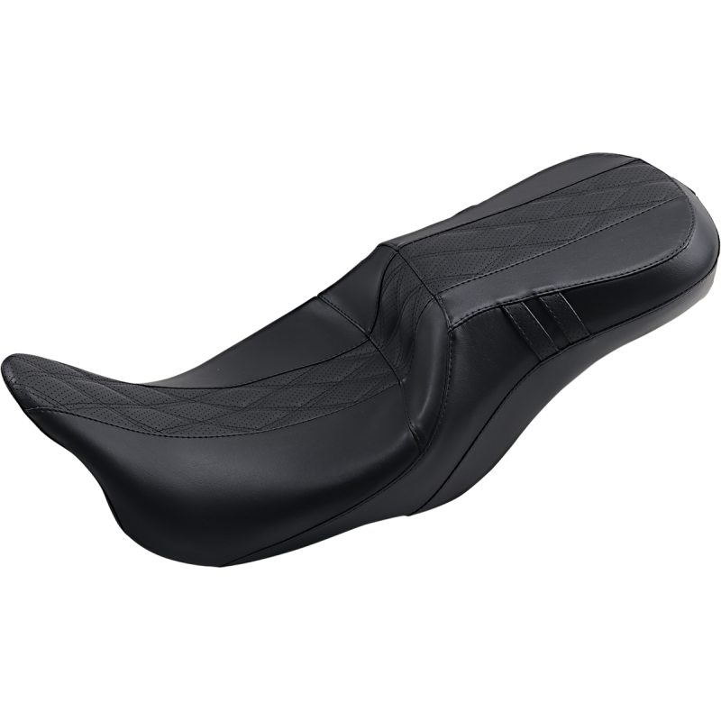 LE PERA SEAT OCAST 2UP DD FLH08 + (ALL BUT TRIKES) Black Front - Driven Powersports