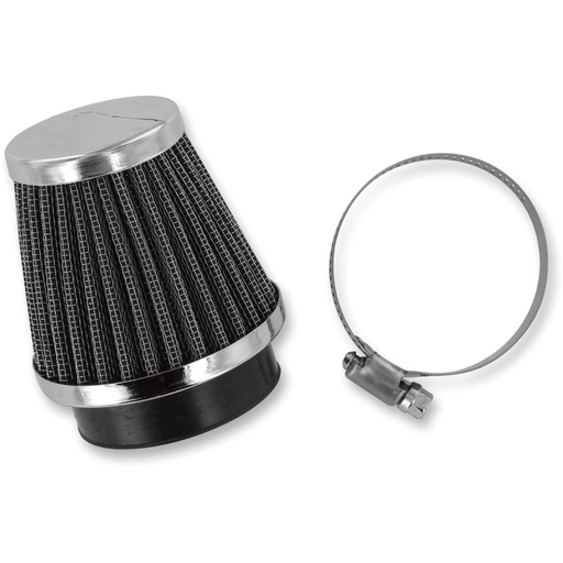 EMGO A-FLTR CHROME END 52MM Front - Driven Powersports