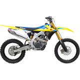 YOSHIMURA 18-23 RMZ450 SIGN RS-4 SO SS/AL/CF Application Shot - Driven Powersports