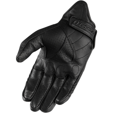 ICON GLOVE PURSUIT PERF Black Other - Driven Powersports