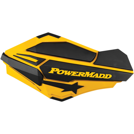POWERMADD SENTINEL HANDGUARDS Yellow/Black Front - Driven Powersports
