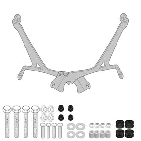 GIVI A9053A Windshield Mounting Kit for 9053A, fits Royal Enfield Meteor 350