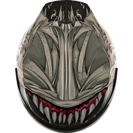 ICON HELMET DOMN GRAND MAW Gray Top - Driven Powersports