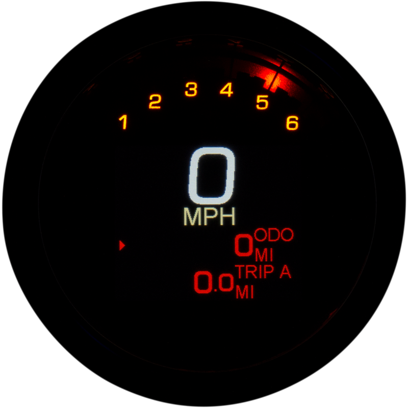 DAKOTA DIGITAL SPEEDO 3/3/8" 04-11 Blue Bronze Front - Driven Powersports