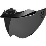 ICON SHIELD DOMAIN MOTO Dark Smoke Front - Driven Powersports