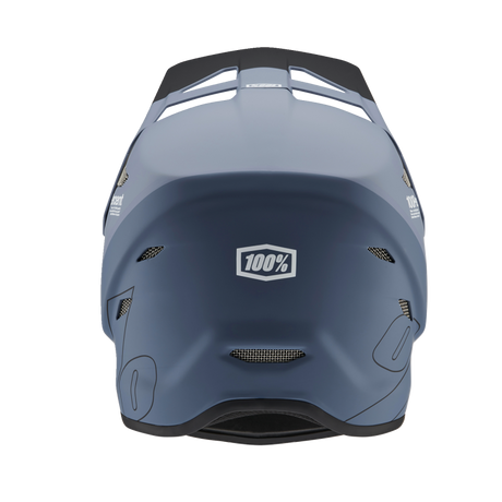 100% STATUS HELMET Drop/Steel Blue Back - Driven Powersports