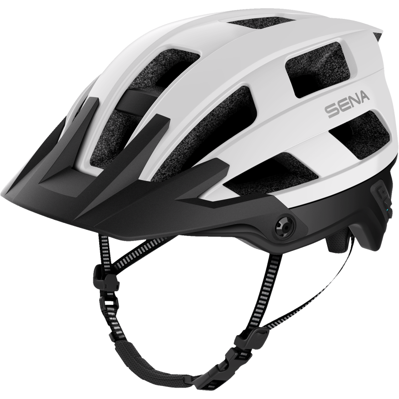 SENA M1 EVO SENA MTB HELMET Matte White Front - Driven Powersports