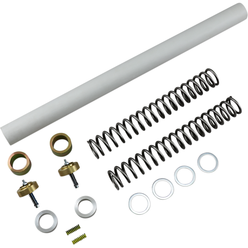 RACE TECH FRK LWR KT VLV 1.50 White/Gold Front - Driven Powersports