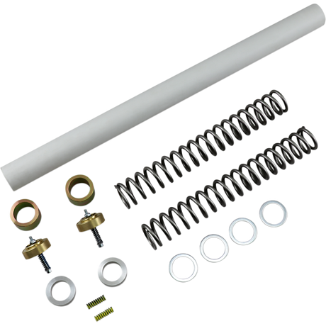 RACE TECH FRK LWR KT VLV 1.50 White/Gold Front - Driven Powersports