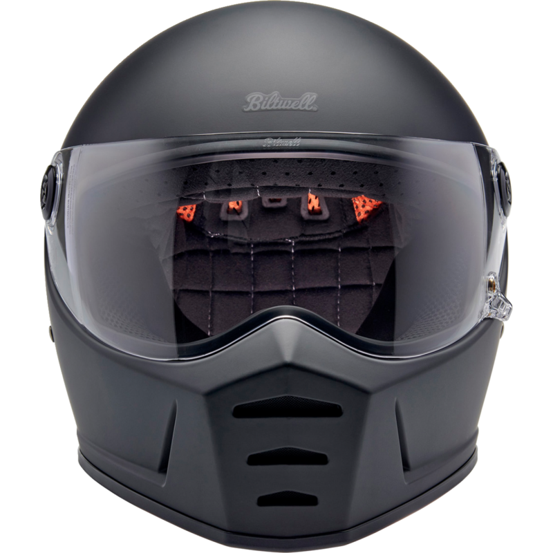 BILTWELL LANE SPLITTER ECE 22.06 Flat Black Front - Driven Powersports