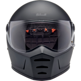 BILTWELL LANE SPLITTER ECE 22.06 Flat Black Front - Driven Powersports