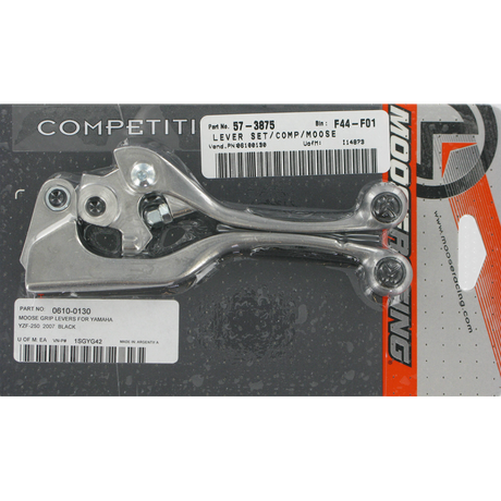 MOOSE RACING COMP LEVER SET Black 3/4 Front - Driven Powersports