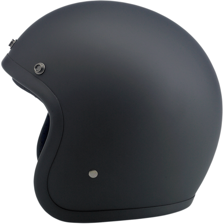 BILTWELL HELMET BONANZA Flat Black Left Side - Driven Powersports