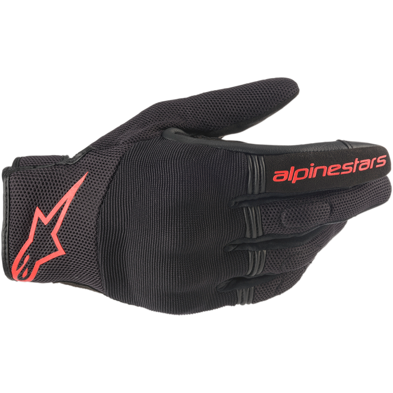 ALPINESTARS GLOVE Copper Black/Red Front - Driven Powersports