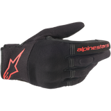 ALPINESTARS GLOVE Copper Black/Red Front - Driven Powersports
