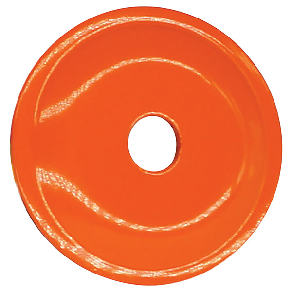 WOODY'S ROUND GRAND DIGGER BACKER PLATES Orange 48 Package 5/16" - Driven Powersports