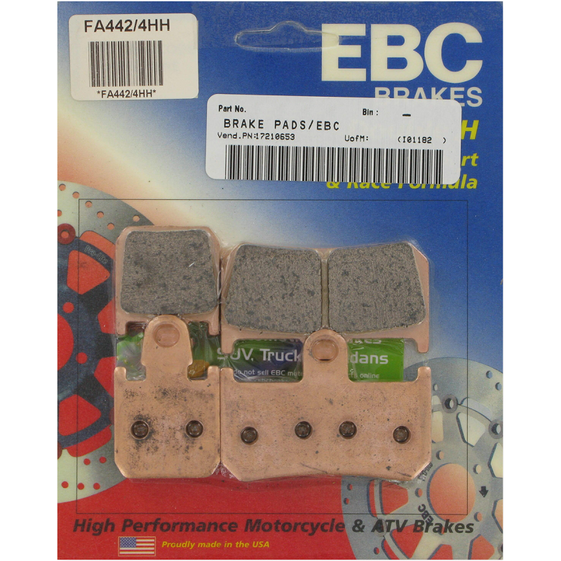 EBC FA442/4 DOUBLE H SERIES BRAKE PAD SET Front - Driven Powersports