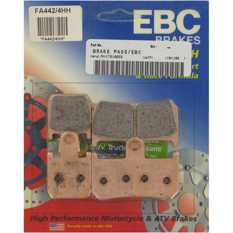EBC FA442/4 DOUBLE H SERIES BRAKE PAD SET Front - Driven Powersports