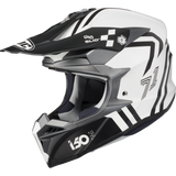HJC i50 HEX Semi Flat White/Black Front - Driven Powersports